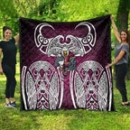 Manly Warringah Sea Eagles Rugby Quilt Polynesian Tribal Eagle Warrior Maroon Pattern