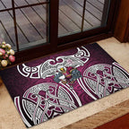 Manly Warringah Sea Eagles Rugby Rubber Doormat Polynesian Tribal Eagle Warrior Maroon Pattern