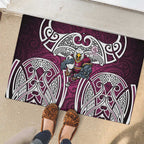 Manly Warringah Sea Eagles Rugby Rubber Doormat Polynesian Tribal Eagle Warrior Maroon Pattern