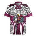 Manly Warringah Sea Eagles Rugby Rugby Jersey Polynesian Tribal Eagle Warrior Maroon Pattern