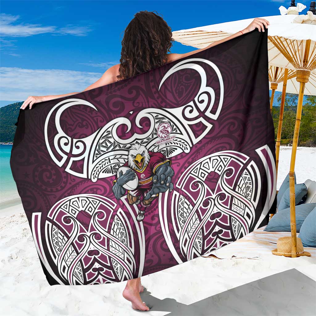 Manly Warringah Sea Eagles Rugby Sarong Polynesian Tribal Eagle Warrior Maroon Pattern