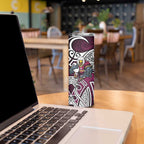 Manly Warringah Sea Eagles Rugby Skinny Tumbler Polynesian Tribal Eagle Warrior Maroon Pattern