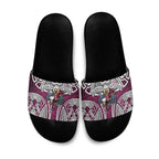 Manly Warringah Sea Eagles Rugby Slide Sandals Polynesian Tribal Eagle Warrior Maroon Pattern