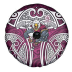 Manly Warringah Sea Eagles Rugby Spare Tire Cover Polynesian Tribal Eagle Warrior Maroon Pattern