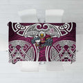 Manly Warringah Sea Eagles Rugby Tablecloth Polynesian Tribal Eagle Warrior Maroon Pattern
