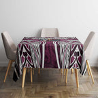 Manly Warringah Sea Eagles Rugby Tablecloth Polynesian Tribal Eagle Warrior Maroon Pattern