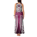 Manly Warringah Sea Eagles Rugby Tank Maxi Dress Polynesian Tribal Eagle Warrior Maroon Pattern