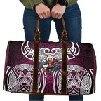 Manly Warringah Sea Eagles Rugby Travel Bag Polynesian Tribal Eagle Warrior Maroon Pattern