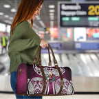 Manly Warringah Sea Eagles Rugby Travel Bag Polynesian Tribal Eagle Warrior Maroon Pattern