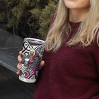 Manly Warringah Sea Eagles Rugby Tumbler Cup Polynesian Tribal Eagle Warrior Maroon Pattern