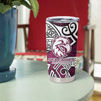 Manly Warringah Sea Eagles Rugby Tumbler Cup Polynesian Tribal Eagle Warrior Maroon Pattern
