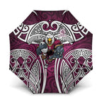 Manly Warringah Sea Eagles Rugby Umbrella Polynesian Tribal Eagle Warrior Maroon Pattern