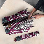 Manly Warringah Sea Eagles Rugby Umbrella Polynesian Tribal Eagle Warrior Maroon Pattern