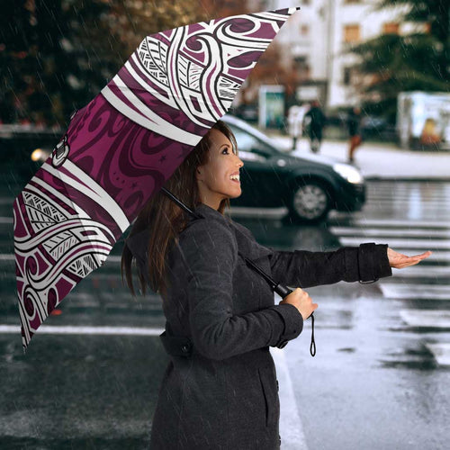 Manly Warringah Sea Eagles Rugby Umbrella Polynesian Tribal Eagle Warrior Maroon Pattern