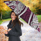Manly Warringah Sea Eagles Rugby Umbrella Polynesian Tribal Eagle Warrior Maroon Pattern