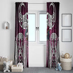 Manly Warringah Sea Eagles Rugby Window Curtain Polynesian Tribal Eagle Warrior Maroon Pattern