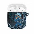 Adelaide Strikers Cricket Mascot AirPods Case Aboriginal Dot Art Blue And Black Tribal Pattern
