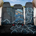 Adelaide Strikers Cricket Mascot Back Car Seat Cover Aboriginal Dot Art Blue And Black Tribal Pattern