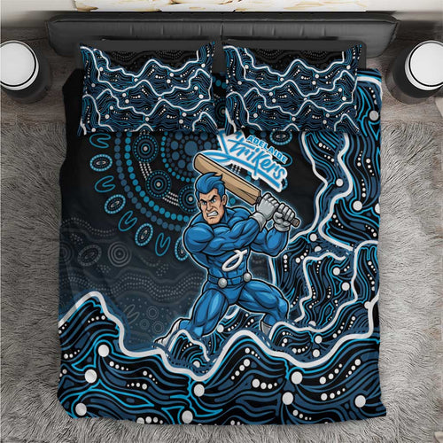 Adelaide Strikers Cricket Mascot Bedding Set Aboriginal Dot Art Blue And Black Tribal Pattern