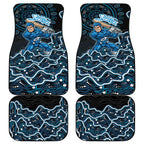 Adelaide Strikers Cricket Mascot Car Mats Aboriginal Dot Art Blue And Black Tribal Pattern