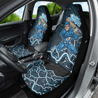 Adelaide Strikers Cricket Mascot Car Seat Cover Aboriginal Dot Art Blue And Black Tribal Pattern