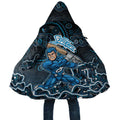 Adelaide Strikers Cricket Mascot Cloak Aboriginal Dot Art Blue And Black Tribal Pattern