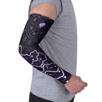 Hobart Hurricanes Cricket Mascot Arm Sleeves Aboriginal Dot Art Purple And Black Tribal Pattern