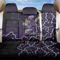 Hobart Hurricanes Cricket Mascot Back Car Seat Cover Aboriginal Dot Art Purple And Black Tribal Pattern