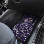 Hobart Hurricanes Cricket Mascot Car Mats Aboriginal Dot Art Purple And Black Tribal Pattern