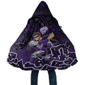 Hobart Hurricanes Cricket Mascot Cloak Aboriginal Dot Art Purple And Black Tribal Pattern