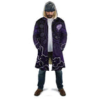 Hobart Hurricanes Cricket Mascot Cloak Aboriginal Dot Art Purple And Black Tribal Pattern