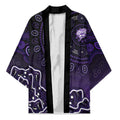 Hobart Hurricanes Cricket Mascot Kimono Aboriginal Dot Art Purple And Black Tribal Pattern
