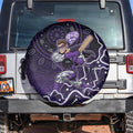 Hobart Hurricanes Cricket Mascot Spare Tire Cover Aboriginal Dot Art Purple And Black Tribal Pattern