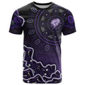 Hobart Hurricanes Cricket Mascot T Shirt Aboriginal Dot Art Purple And Black Tribal Pattern