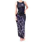 Hobart Hurricanes Cricket Mascot Tank Maxi Dress Aboriginal Dot Art Purple And Black Tribal Pattern