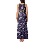 Hobart Hurricanes Cricket Mascot Tank Maxi Dress Aboriginal Dot Art Purple And Black Tribal Pattern