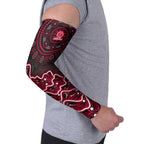 Melbourne Renegades Cricket Mascot Arm Sleeves Aboriginal Dot Art Red And Black Tribal Pattern