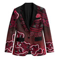 Melbourne Renegades Cricket Mascot Blazer Aboriginal Dot Art Red And Black Tribal Pattern