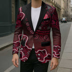 Melbourne Renegades Cricket Mascot Blazer Aboriginal Dot Art Red And Black Tribal Pattern