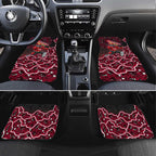 Melbourne Renegades Cricket Mascot Car Mats Aboriginal Dot Art Red And Black Tribal Pattern