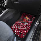 Melbourne Renegades Cricket Mascot Car Mats Aboriginal Dot Art Red And Black Tribal Pattern