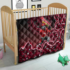 Melbourne Renegades Cricket Mascot Quilt Aboriginal Dot Art Red And Black Tribal Pattern
