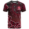 Melbourne Renegades Cricket Mascot T Shirt Aboriginal Dot Art Red And Black Tribal Pattern