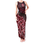 Melbourne Renegades Cricket Mascot Tank Maxi Dress Aboriginal Dot Art Red And Black Tribal Pattern