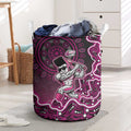 Sydney Sixers Cricket Mascot Laundry Basket Aboriginal Dot Art Pink And Black Tribal Pattern