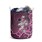Sydney Sixers Cricket Mascot Laundry Basket Aboriginal Dot Art Pink And Black Tribal Pattern