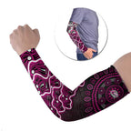 Sydney Sixers Cricket Mascot Arm Sleeves Aboriginal Dot Art Pink And Black Tribal Pattern