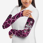 Sydney Sixers Cricket Mascot Arm Sleeves Aboriginal Dot Art Pink And Black Tribal Pattern