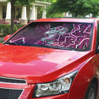 Sydney Sixers Cricket Mascot Auto Sun Shade Aboriginal Dot Art Pink And Black Tribal Pattern