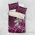 Sydney Sixers Cricket Mascot Bedding Set Aboriginal Dot Art Pink And Black Tribal Pattern